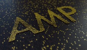 AMP in goldener Schrift