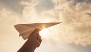Ein Papierflieger
