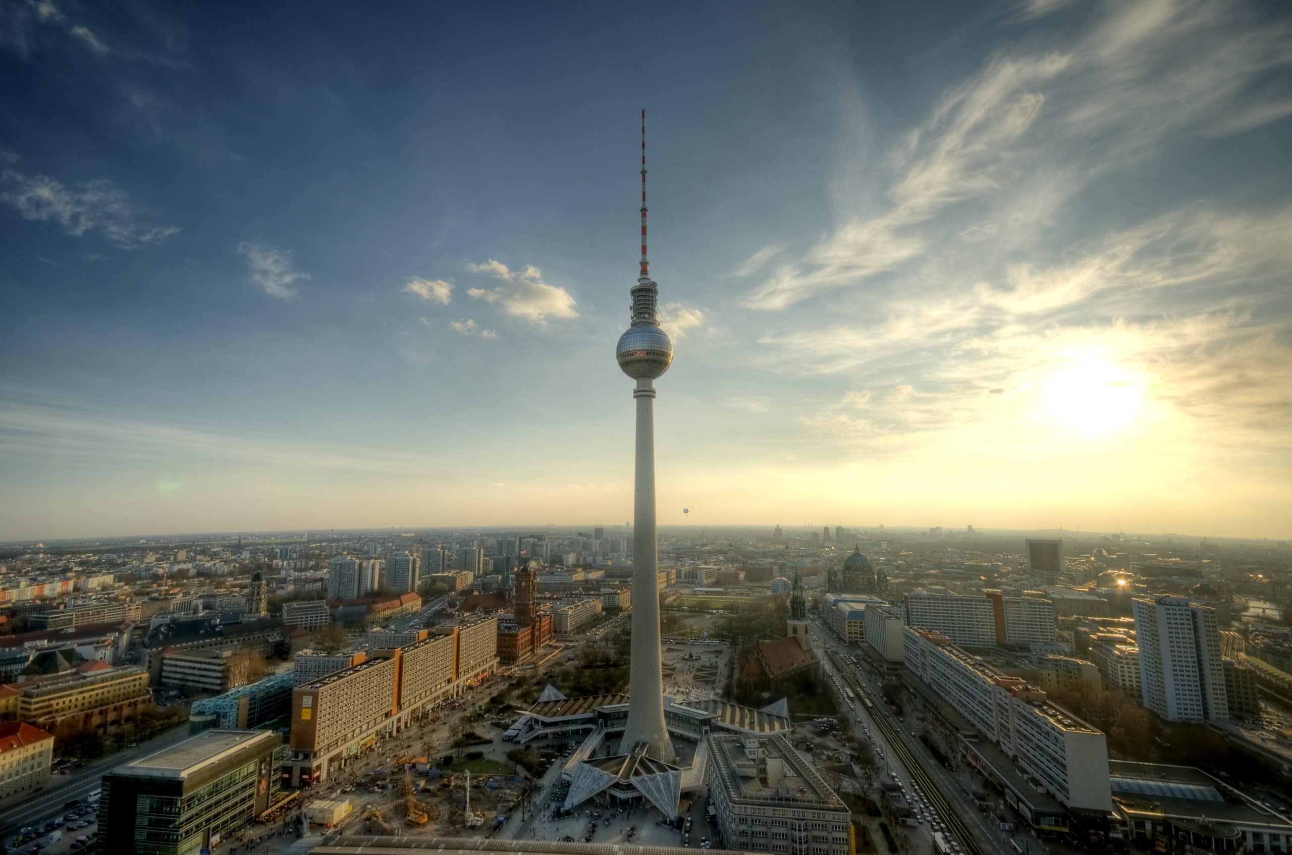 Panoramaansicht von Berlin