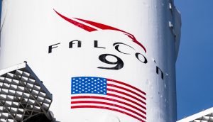 Eine Falcon 9 Rakete von SpaceX