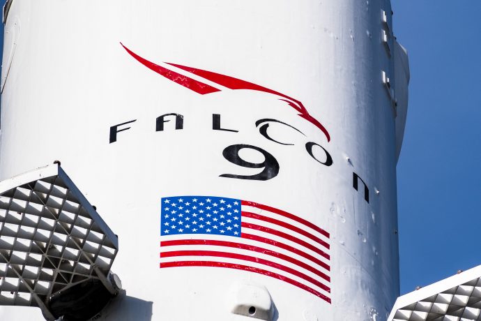 Eine Falcon 9 Rakete von SpaceX