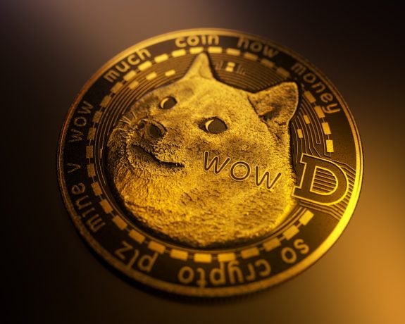 Dogecoin-Münze