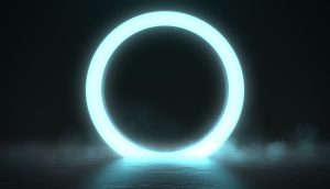 Ein Kreis aus Licht.