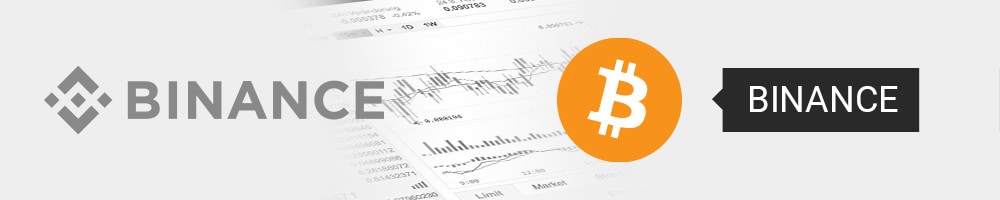 Binance Logo mit Bitcoin Logo als Hinweis, wo man Bitcoin kaufen kann