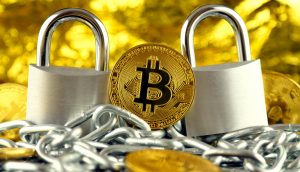 Bitcoin mit Schlössern
