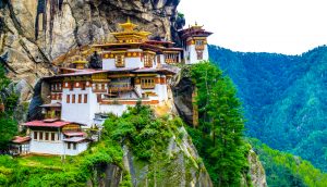 Ein Tempel in Bhutan.