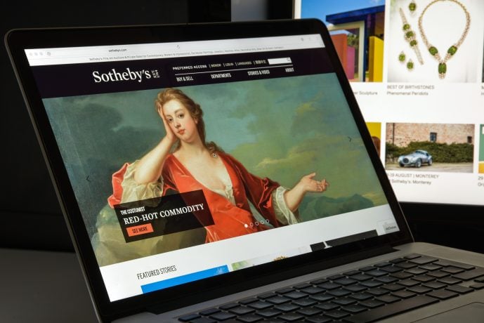 Sotheby's Website zeigt digitales Gemälde