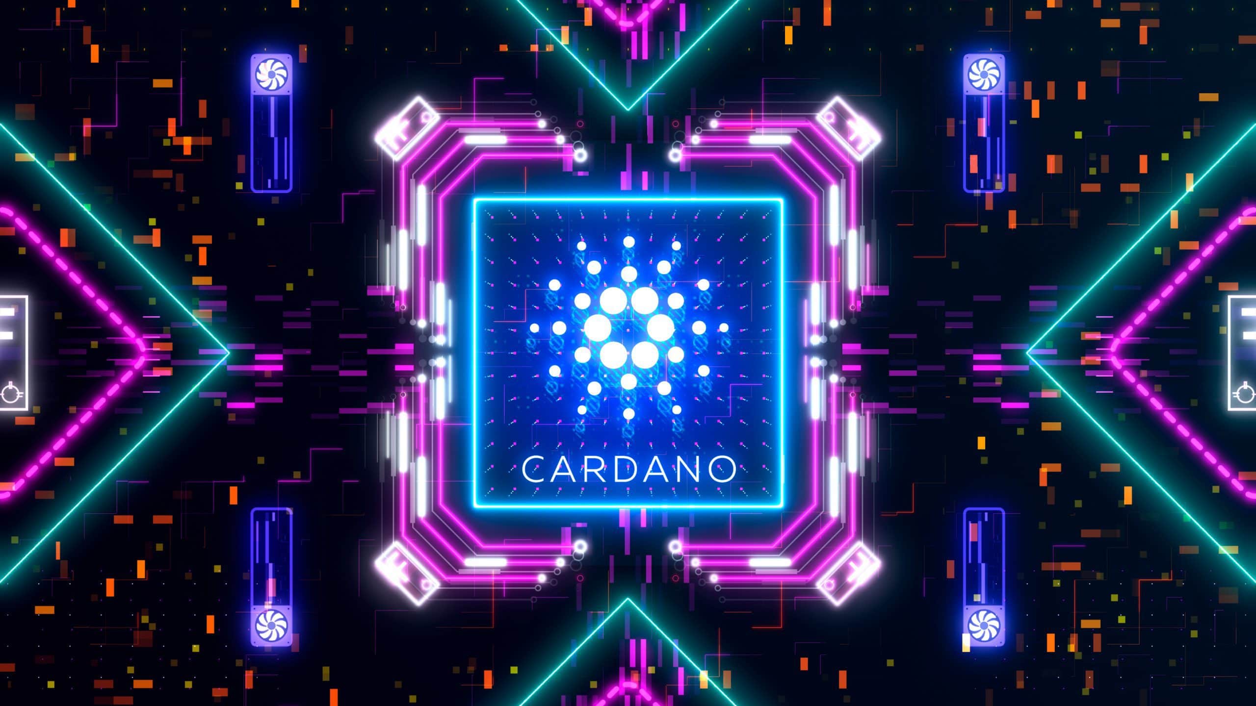 Cardano Logo und Netzwerk