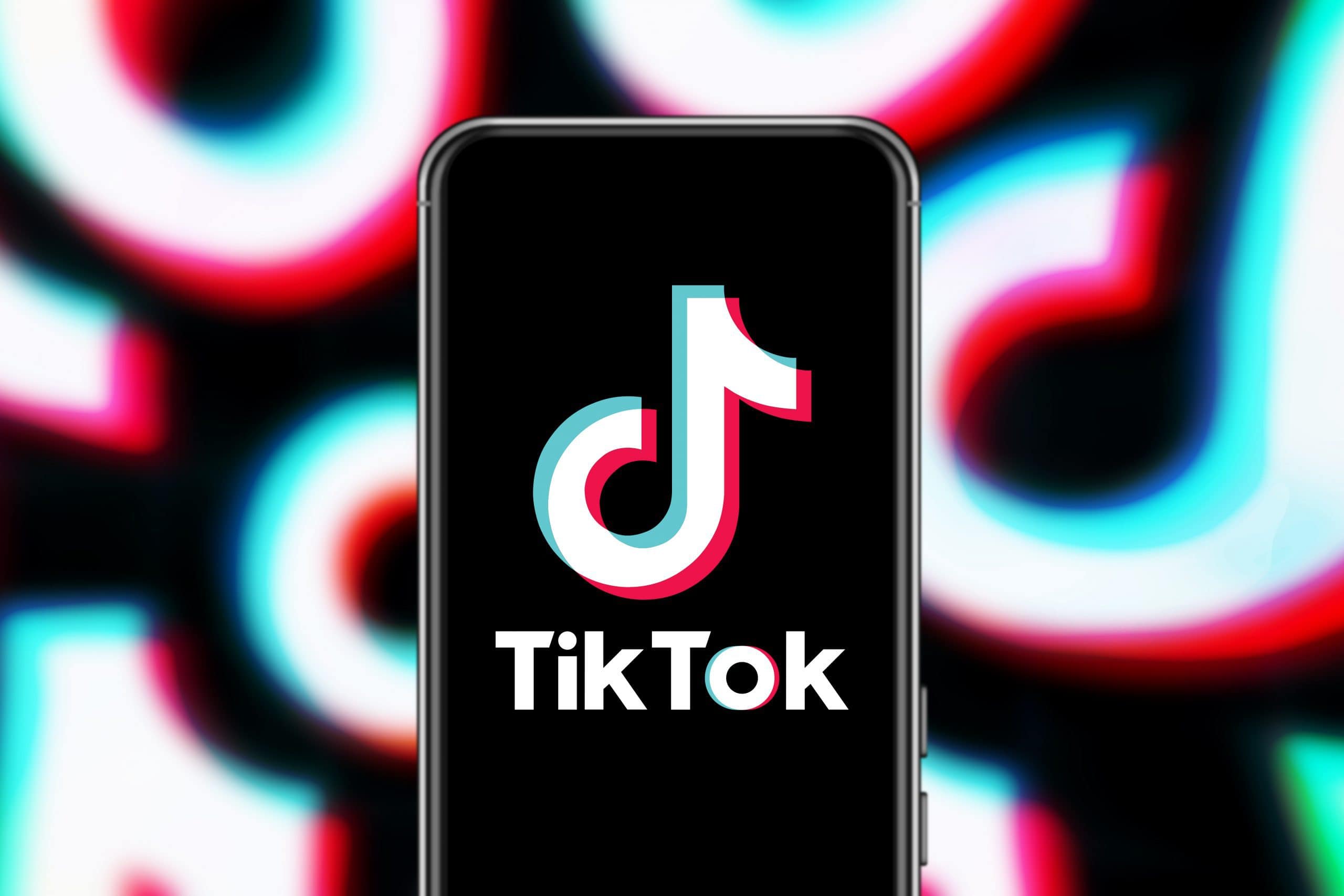 Tik Tok Logo auf Telefon
