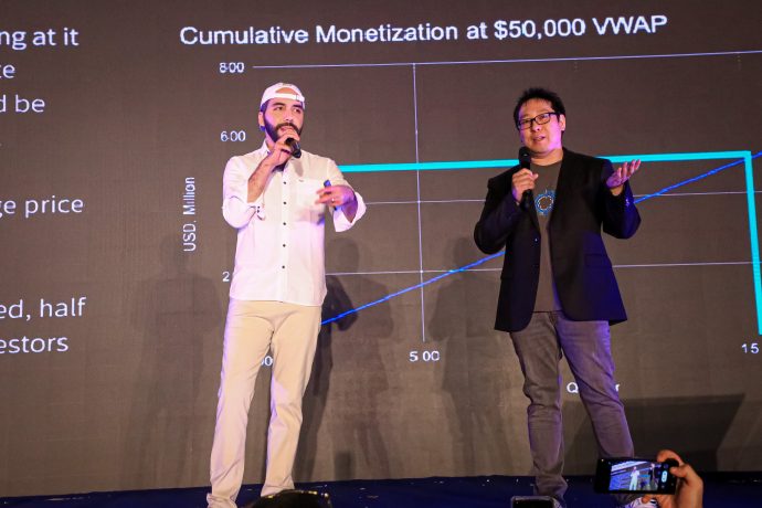 Nayib Bukele und Samson Mow auf Talk zu Bitcoin City