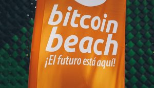 Bitcoin Beach Sign