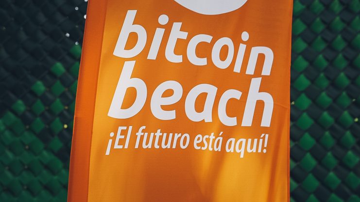 Bitcoin Beach Sign