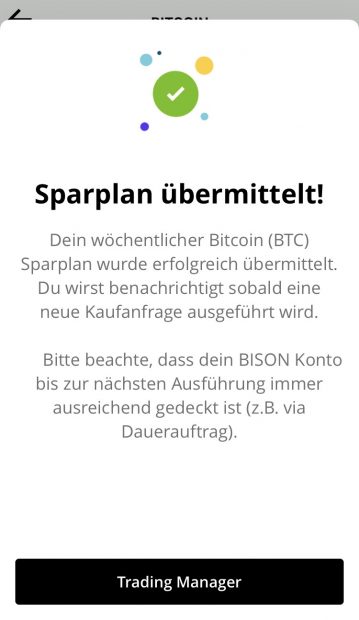 Bison Sparplan Feature