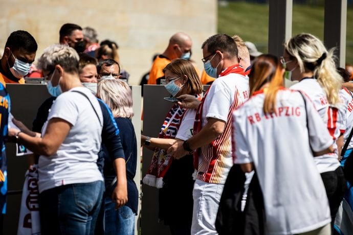 RB Leipzig Fans nutzen die Blockchain-Lösung von Secutix.