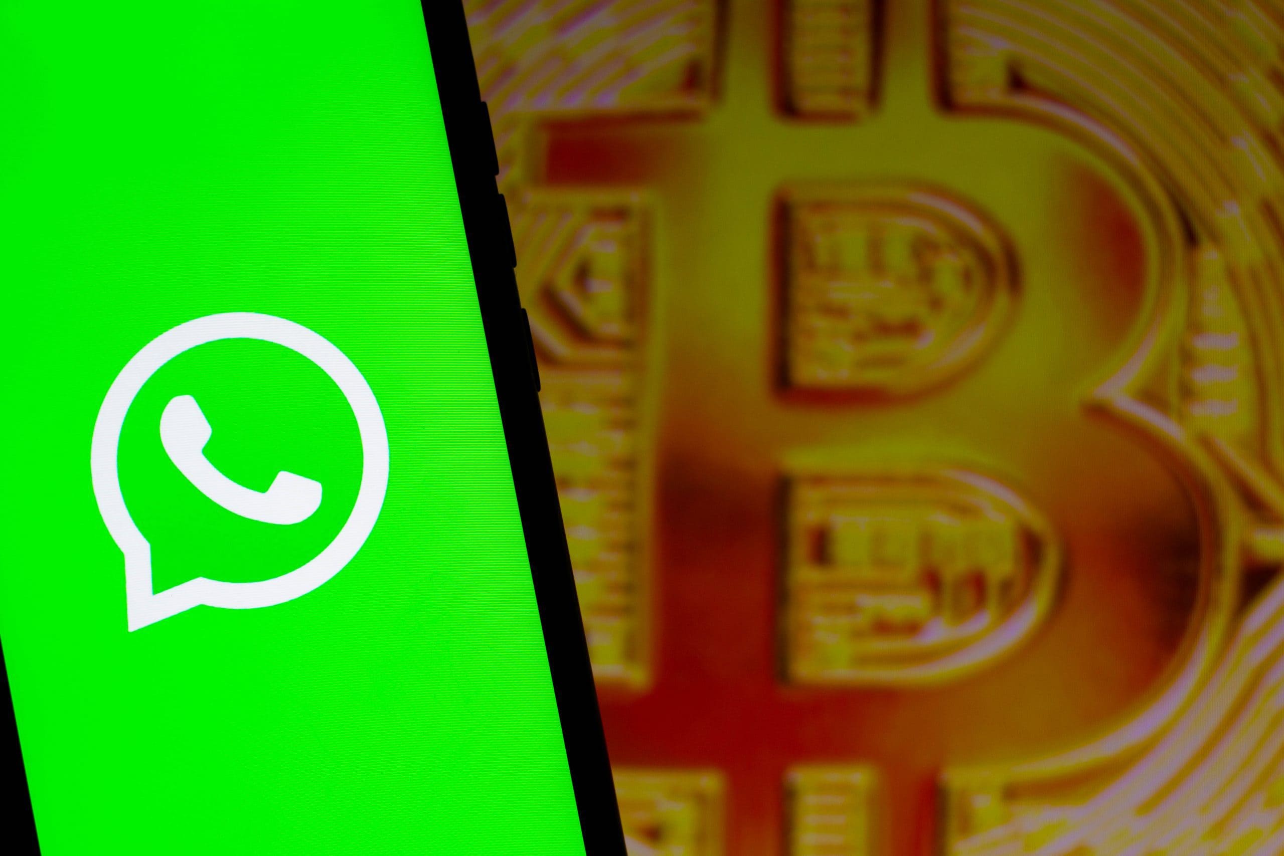 WhatsApp Logo Bitcoin