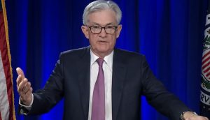 Fed-Chef Jerome Powell bei der Pressekonferenz