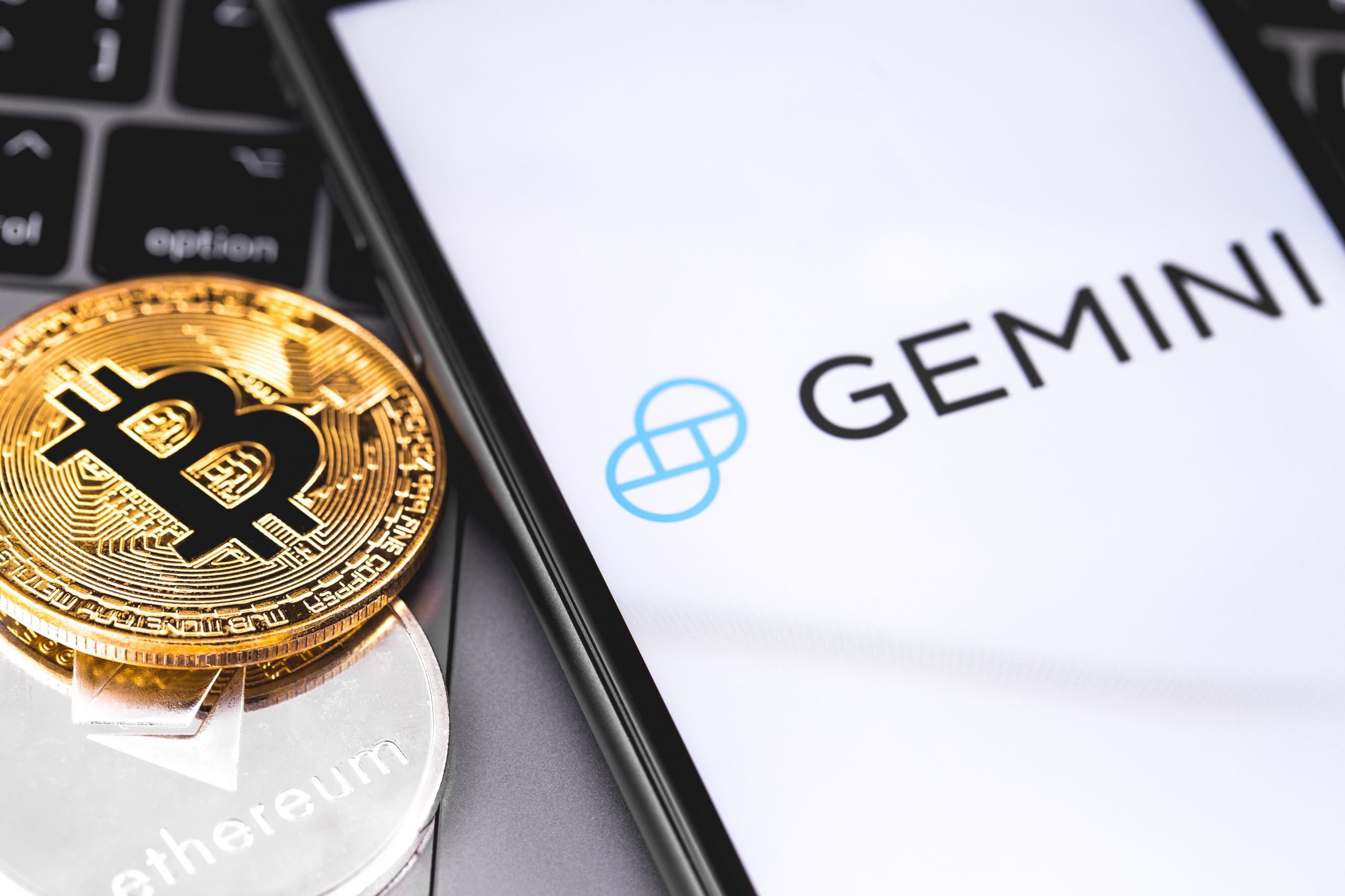 Gemini und ein Bitcoin