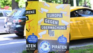 Wahlplakat der Piratenpartei.