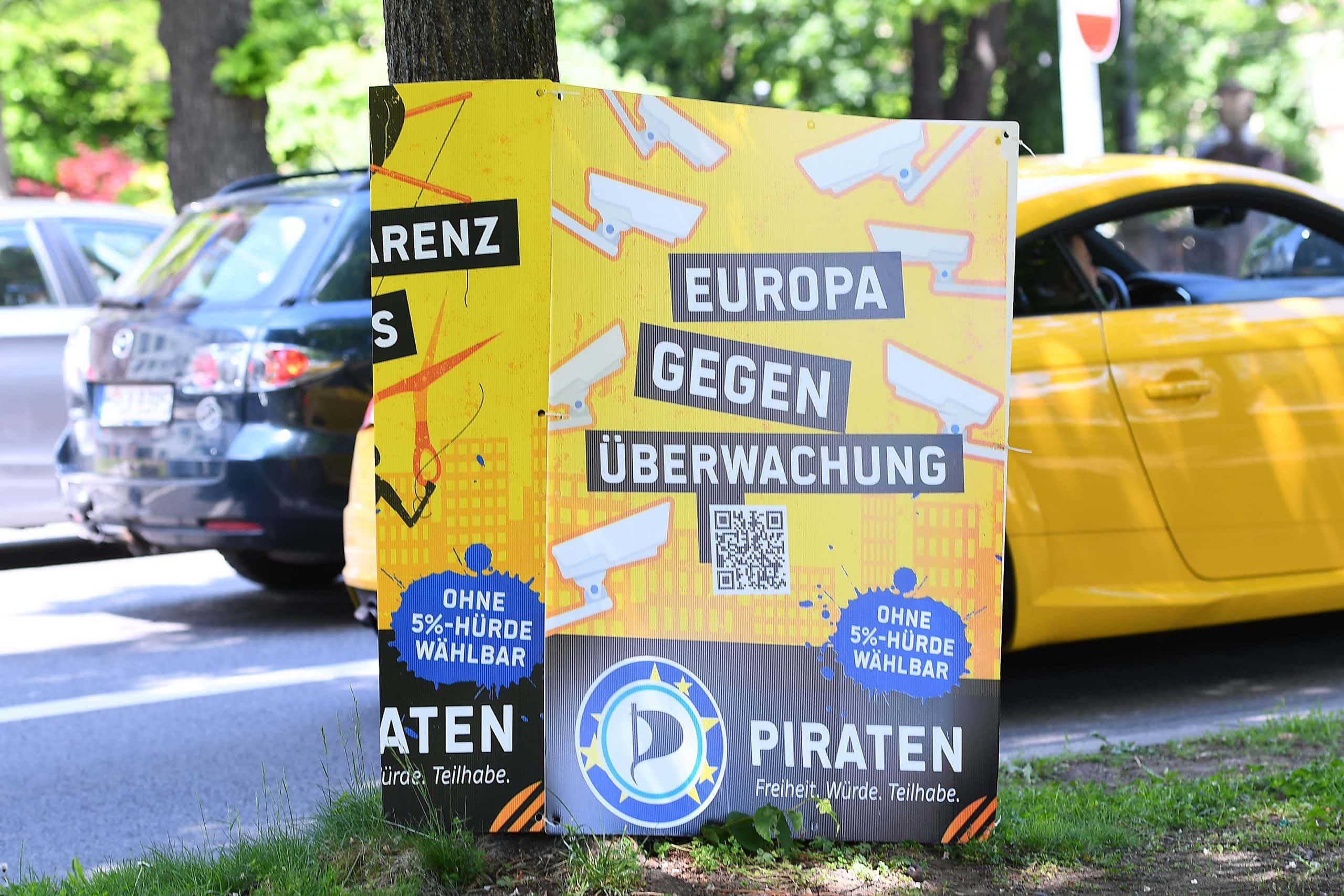 Wahlplakat der Piratenpartei.