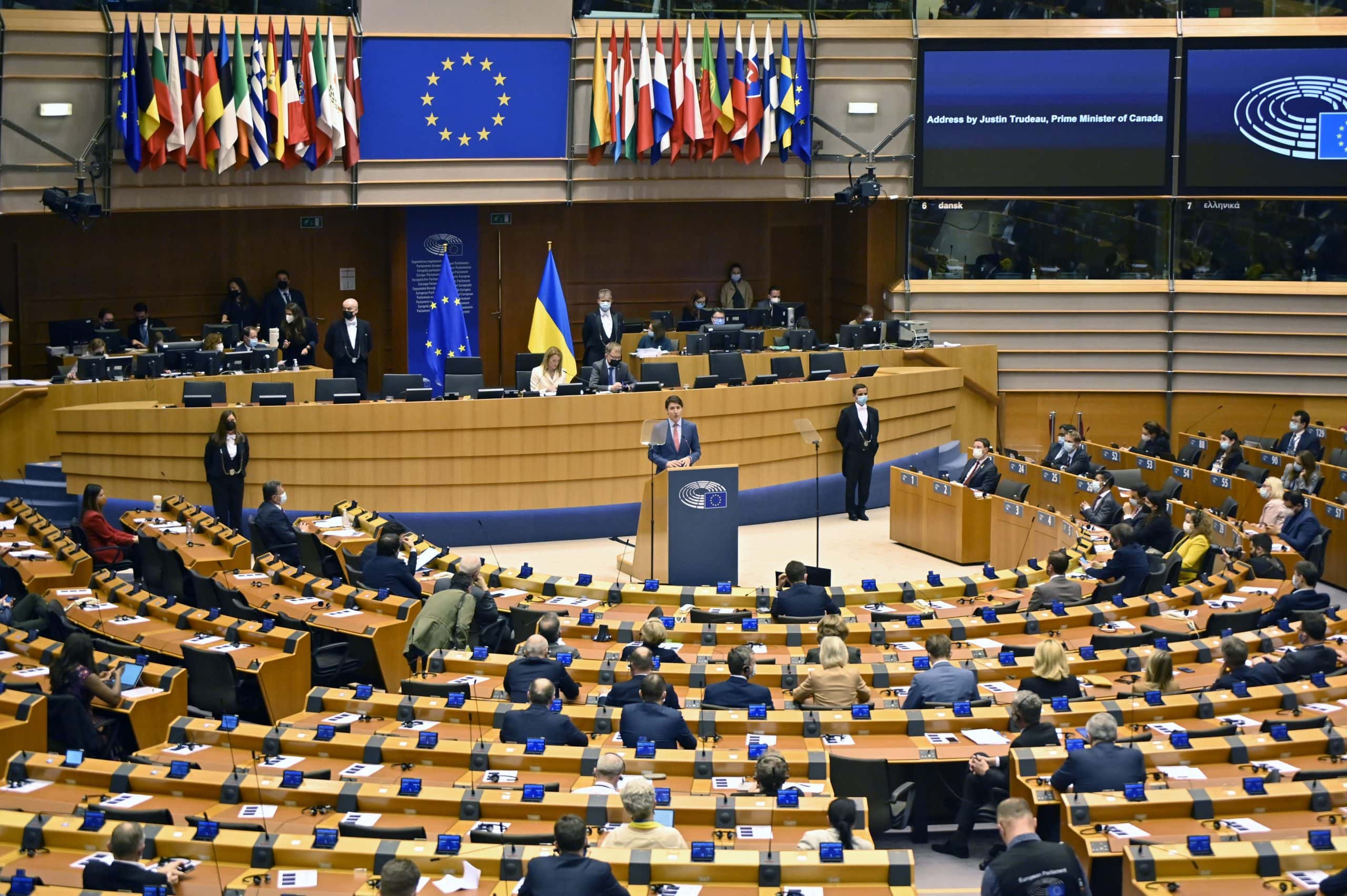 Sitzung im EU-Parlament.