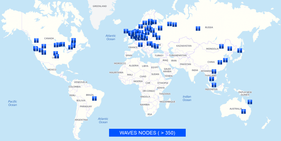 Waves Nodes weltweit