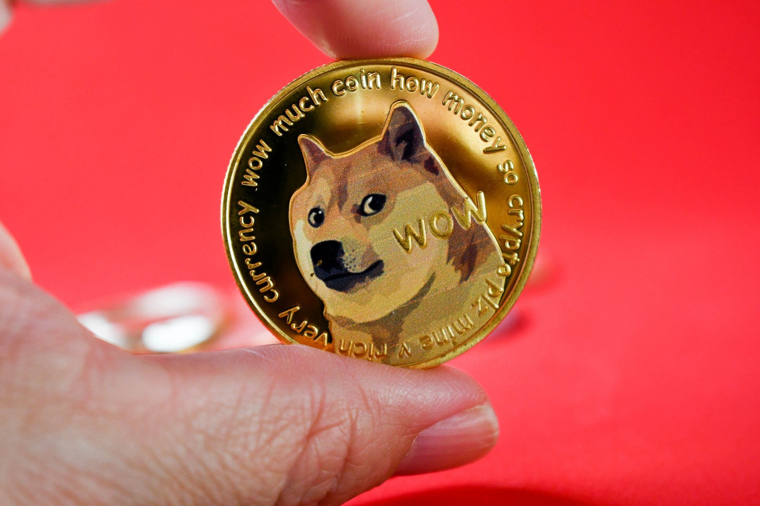 Dogecoin-Münze