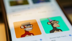 Bored Apes auf Smartphone
