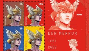 Briefmarke Merkur