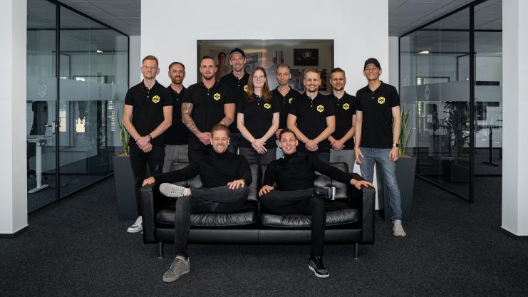 Florian Sonderhausen mit seinem Team
