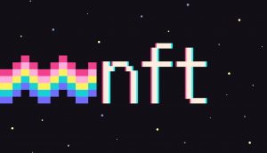 NFT-Illustration mit Regenbogen
