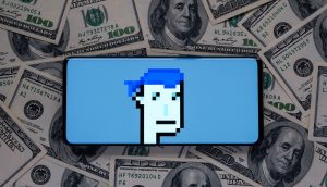 CryptoPunk auf US-Dollar-Scheinen