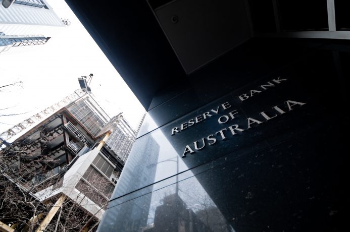 Gebäude der australischen Zentralbank in Melbourne, Australien