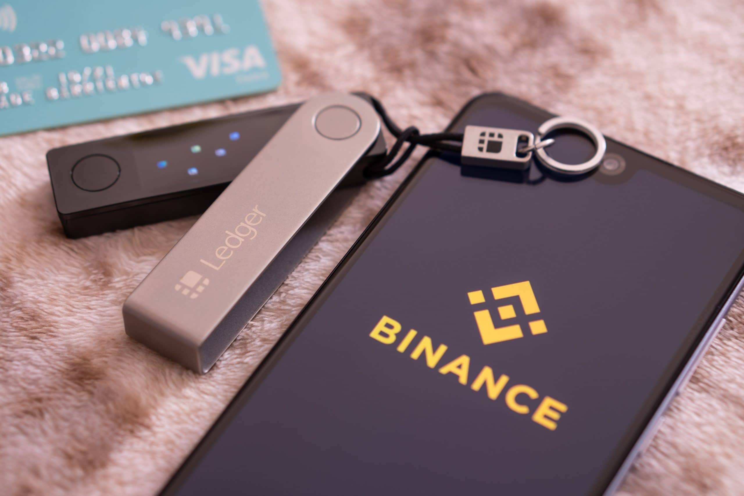 binance auf smartphone mit bitcoin wallet