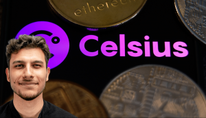 Celsius neben Krypto-Coins