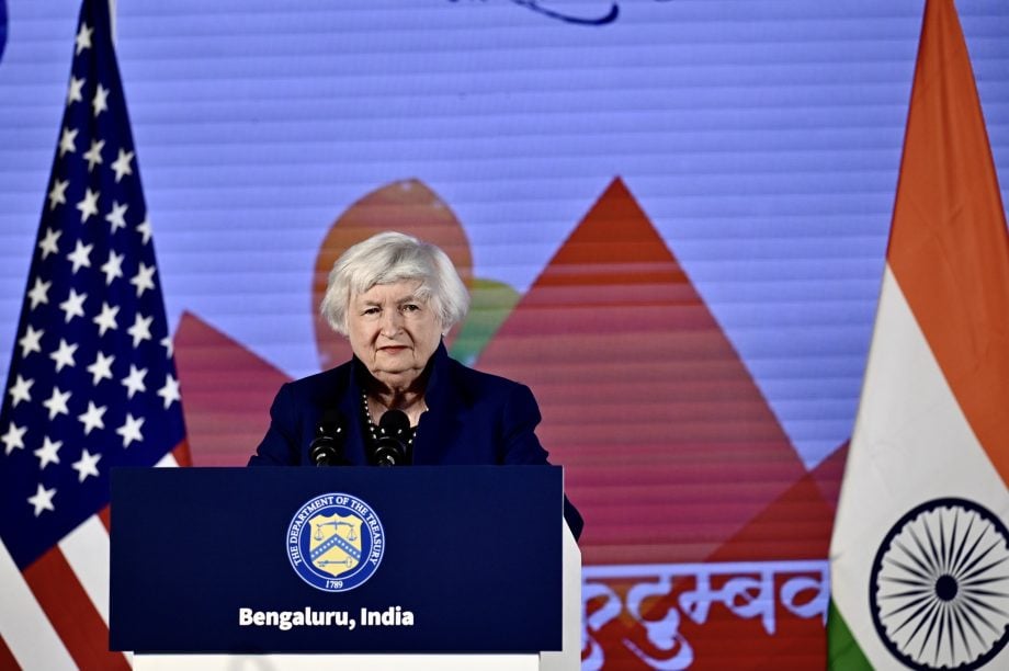 Finanzministerin Yellen in Indien