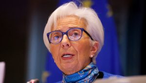 Das Bild zeigt die EZB-Präsidentin Christine Lagarde
