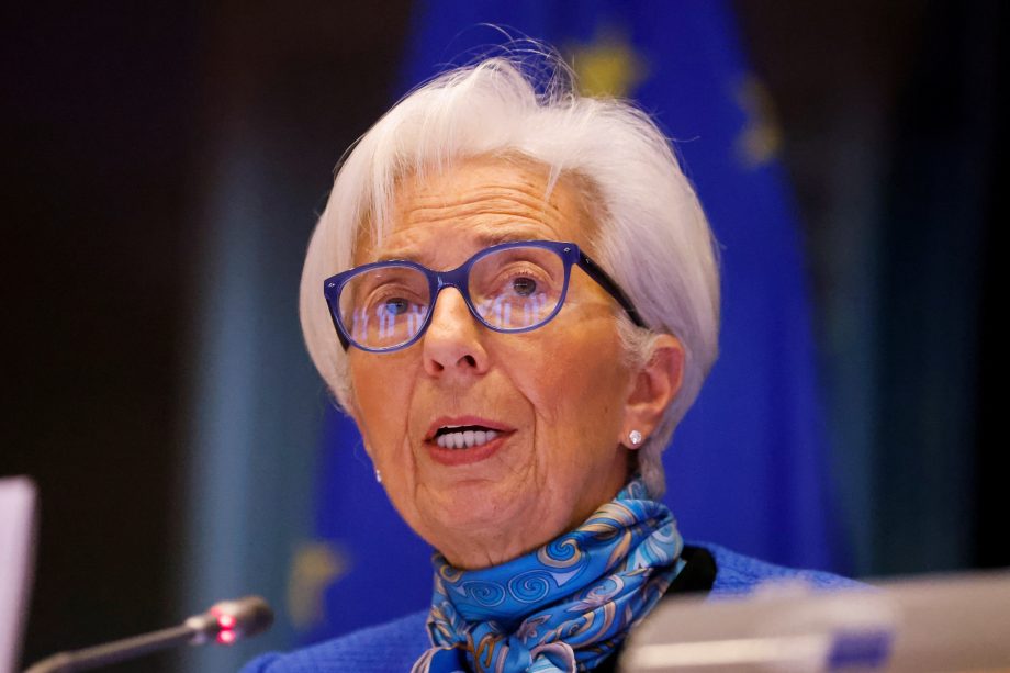 Das Bild zeigt die EZB-Präsidentin Christine Lagarde