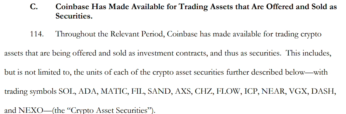 SEC put these coins on the hit list