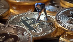 Symbolbild für das Minen von neuen Bitcoins