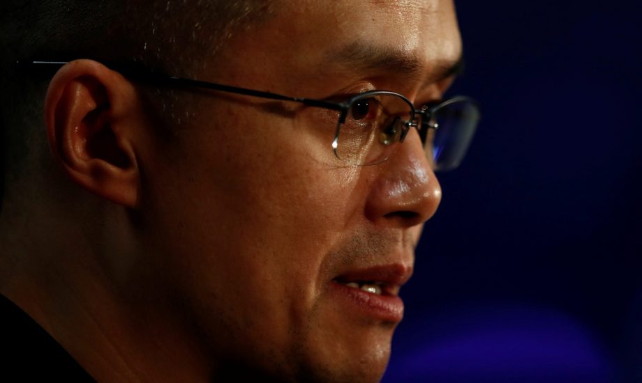 Das Gesicht von Changpeng Zhao, Gründer von Binance