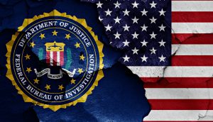 FBI-Logo und US-Flagge