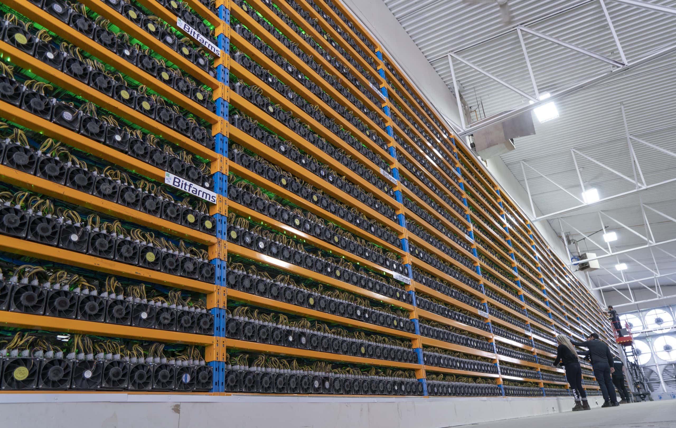 Eine Mining-Anlage von Bitfarms in Kanada