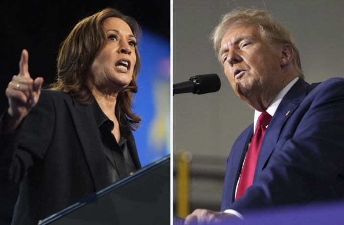 Harris und Trump