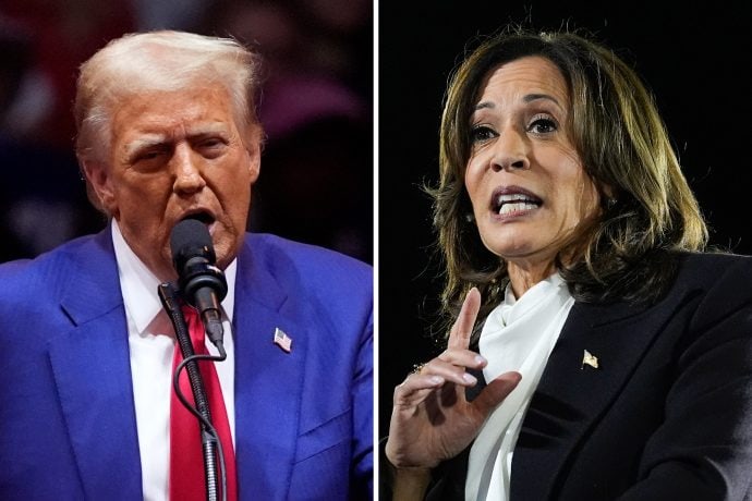 Trump und Harris
