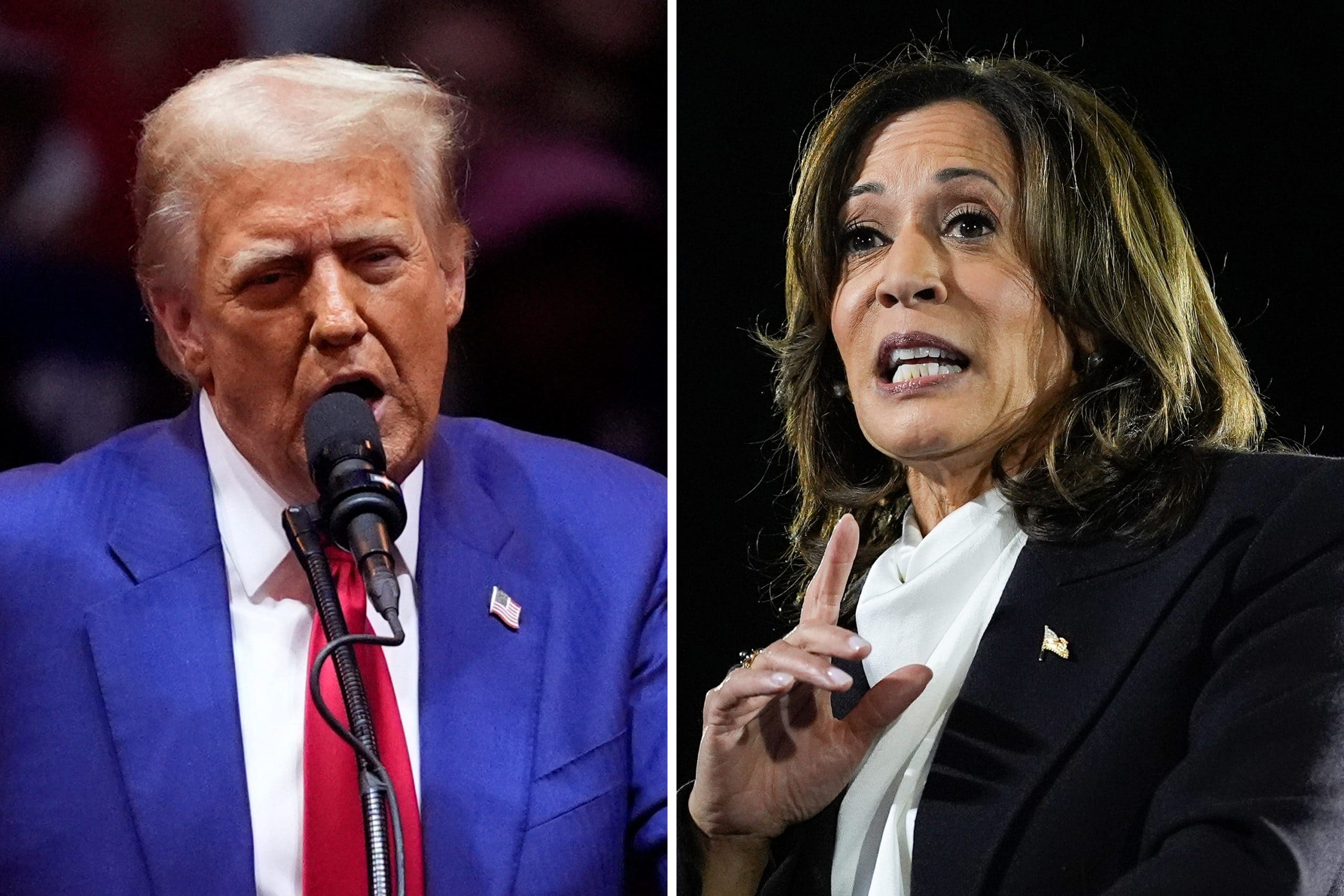 Trump und Harris
