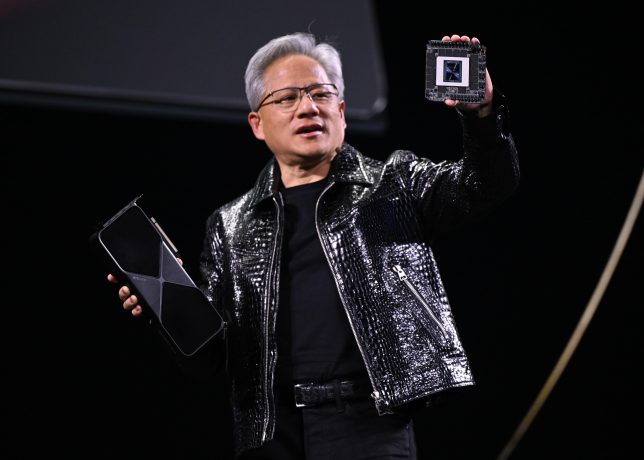 Der Gründer von Nvidia, Jensen Huang auf der CES 2025