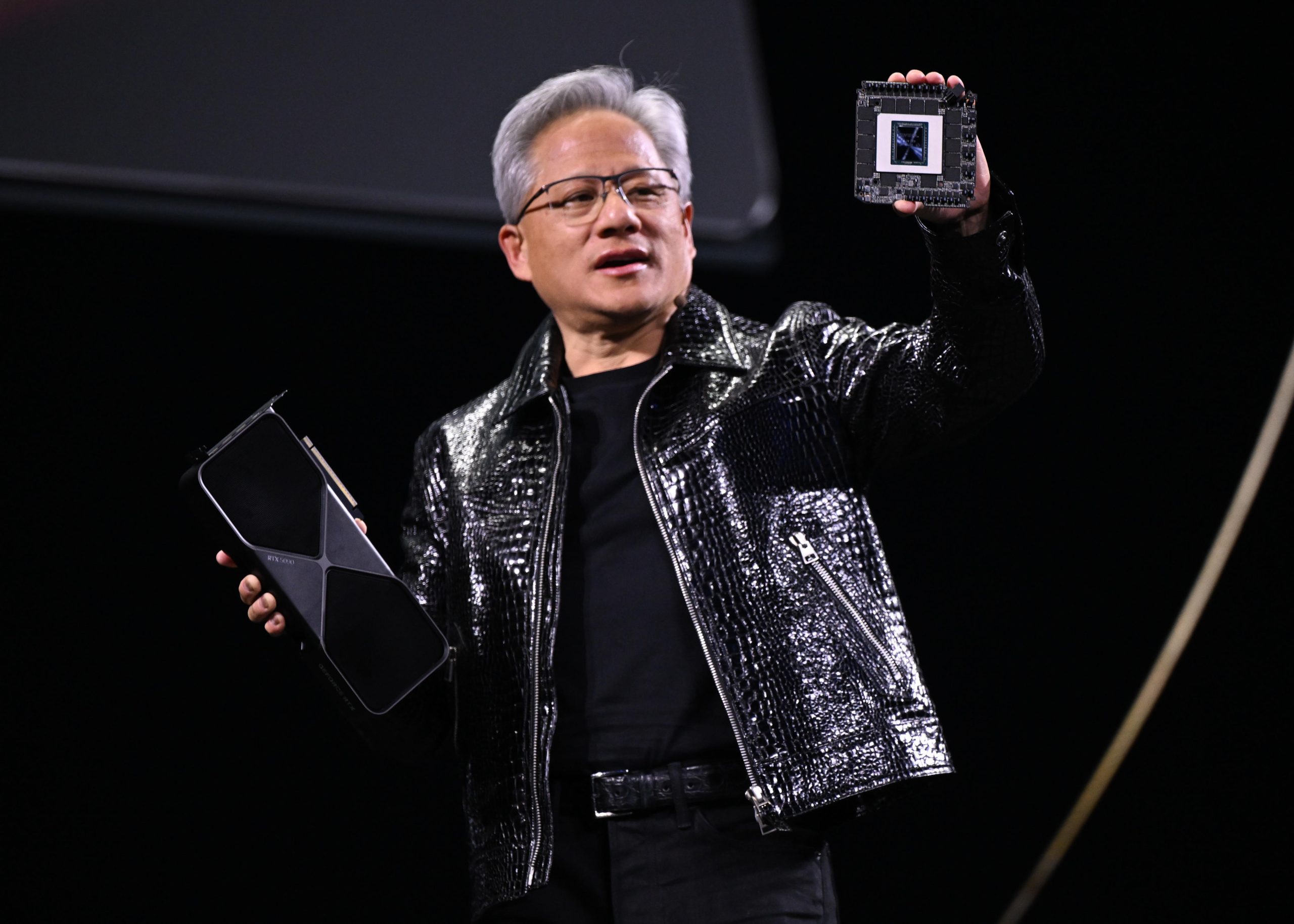 Der Gründer von Nvidia, Jensen Huang auf der CES 2025