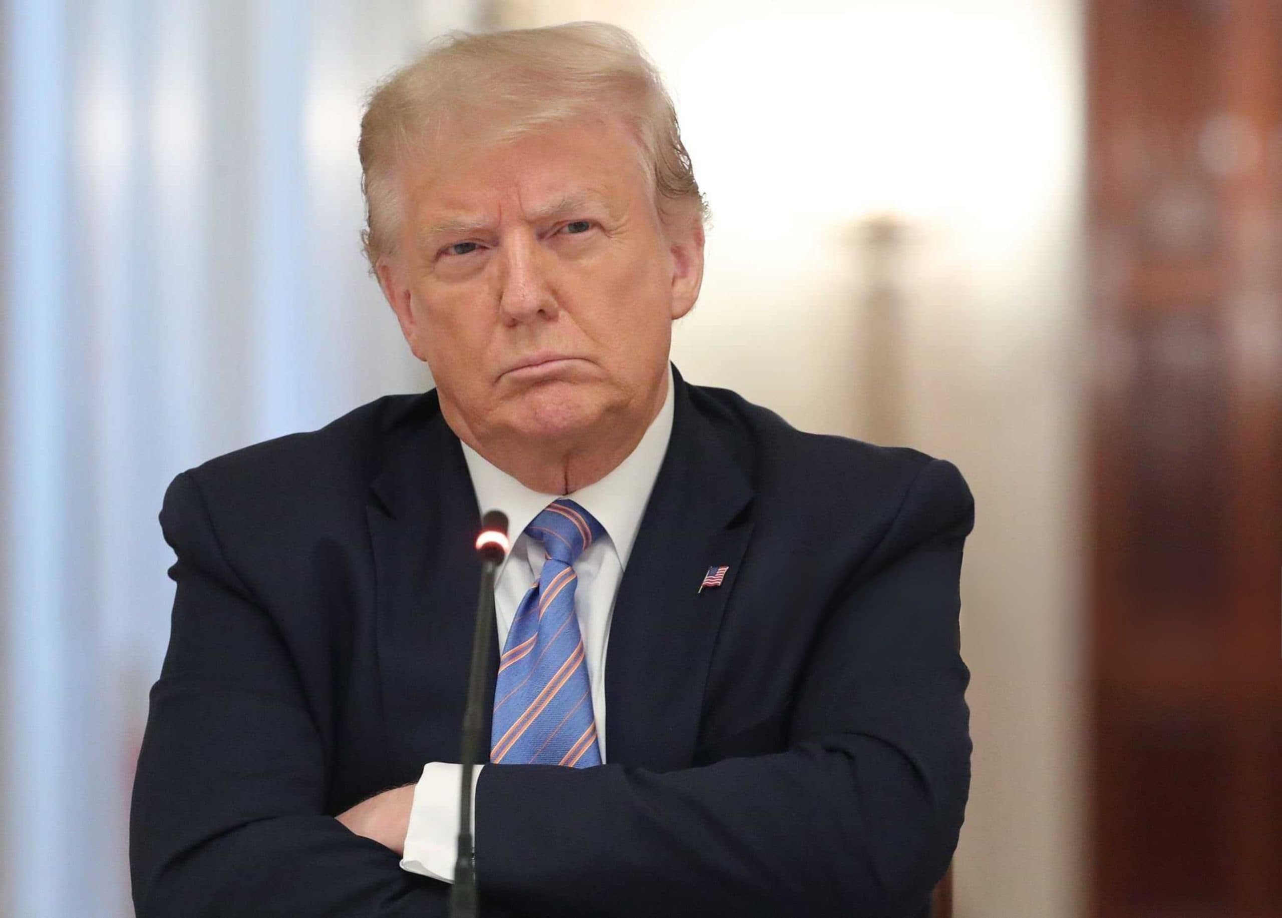 Donald Trump guckt traurig