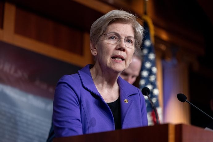 Krypto-Gegnerin Elizabeth Warren