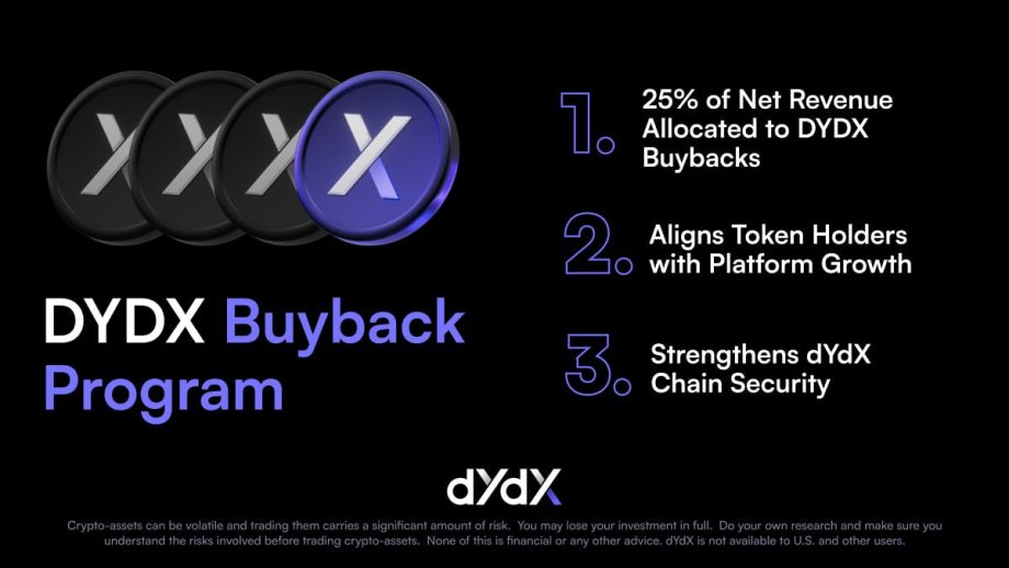 Abbildung des DYDX-Rückkaufprogramms: 1) 25 % des Nettoumsatzes werden für DYDX-Rückkäufe verwendet, 2) Token-Inhaber werden am Plattformwachstum ausgerichtet, 3) die Sicherheit der dYdX-Kette wird gestärkt. Der automatisch gespeicherte Entwurf spiegelt die laufenden Verbesserungen des strategischen Plans wider.